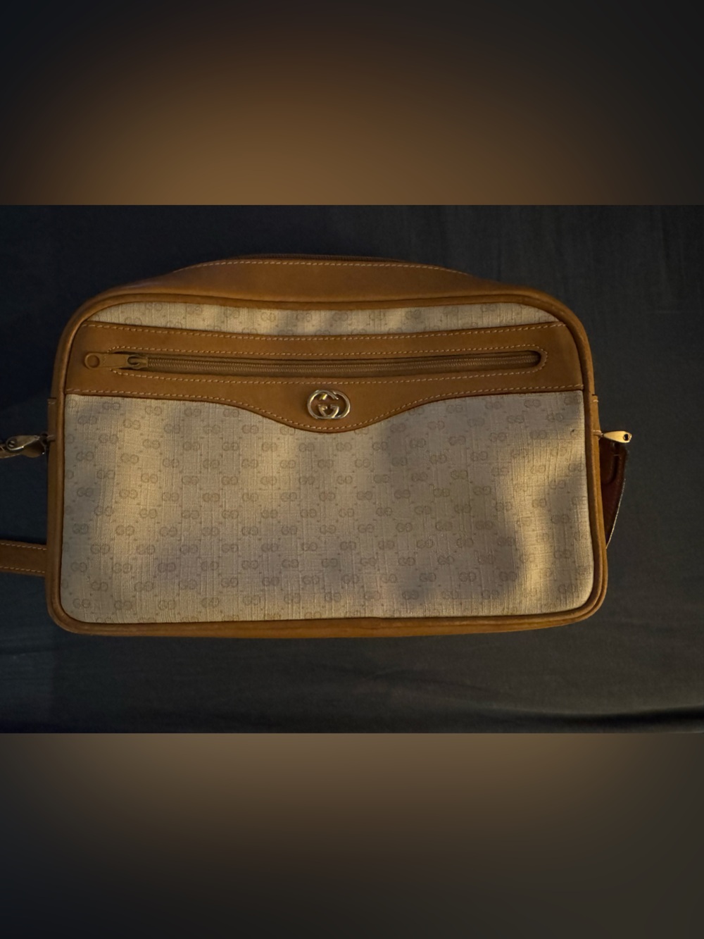 Gucci camel color purse. Roughly from late 80’s early 90s.